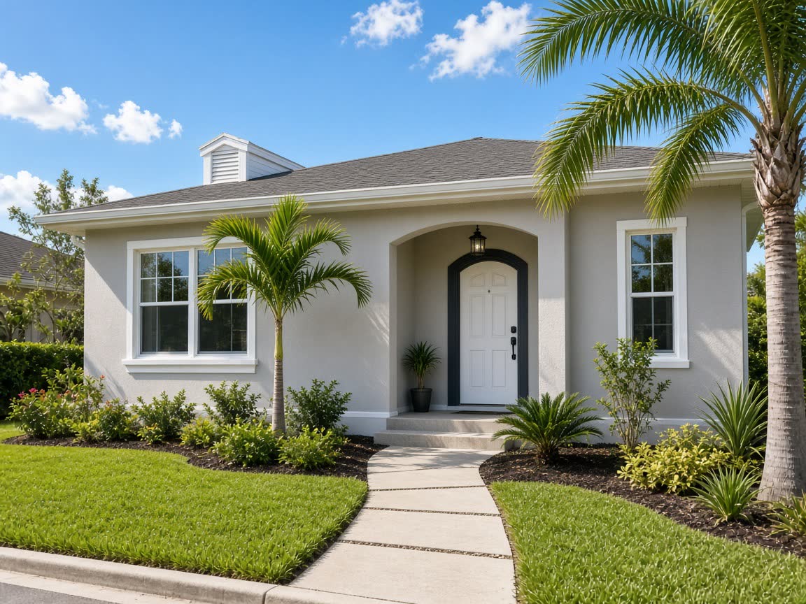 Florida house after improvements