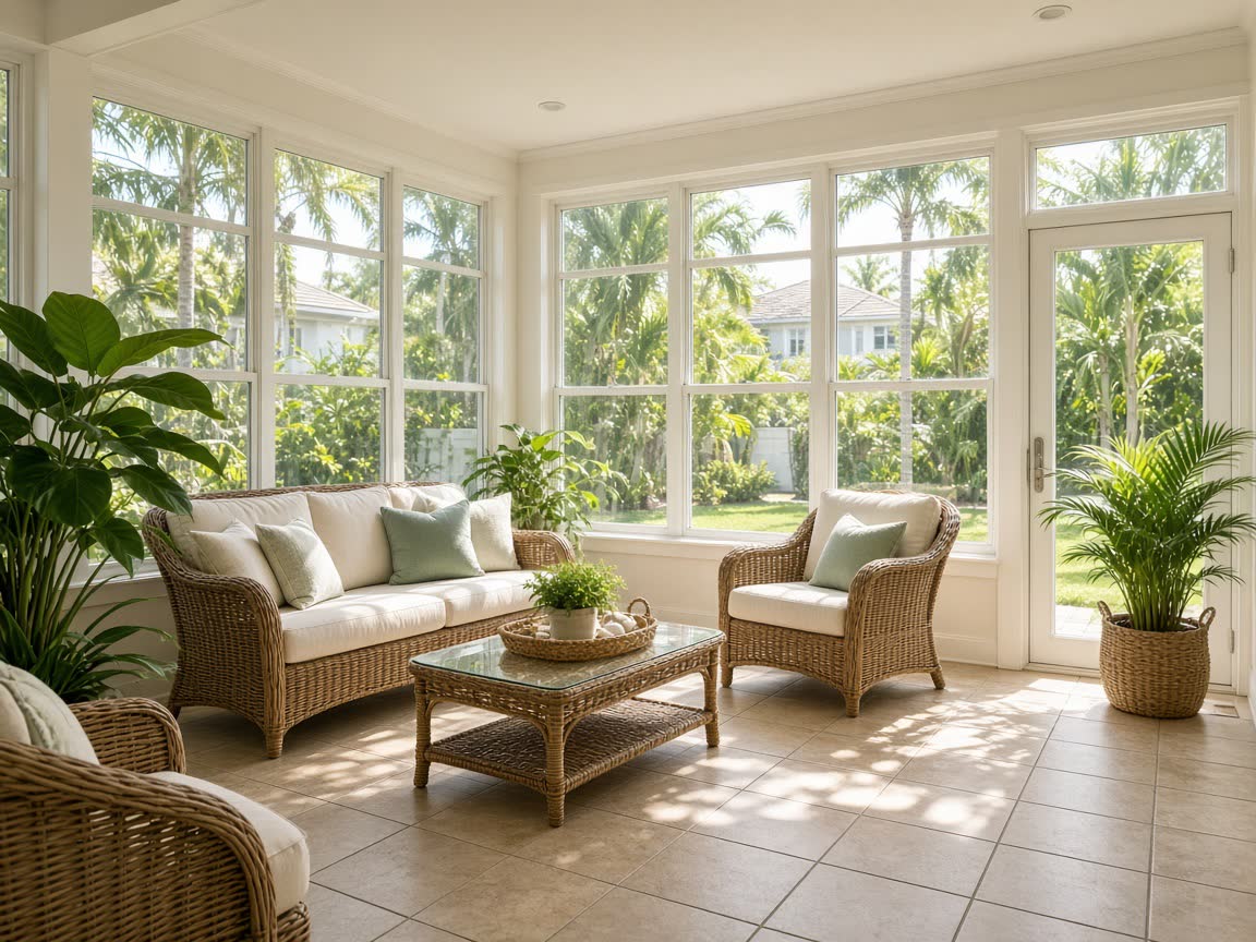 Bright Florida room renovation